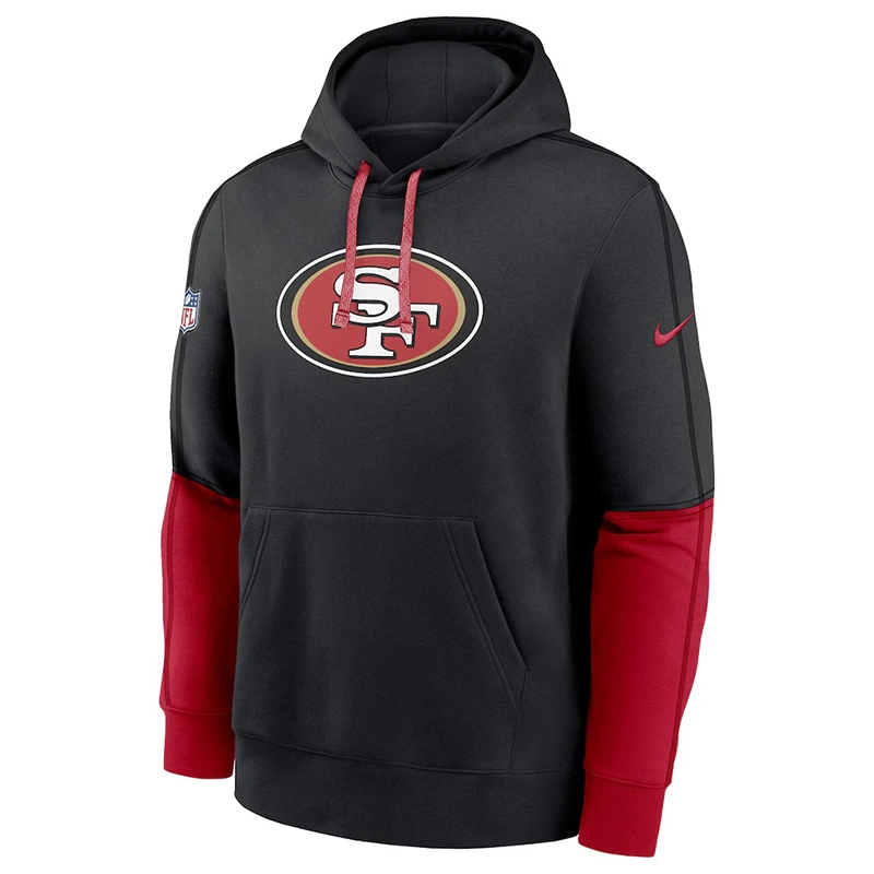San Francisco 2024 Sideline Club Pullover Black Hoodie - Image 2