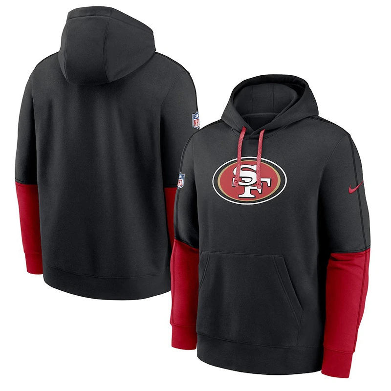 San Francisco 2024 Sideline Club Pullover Black Hoodie