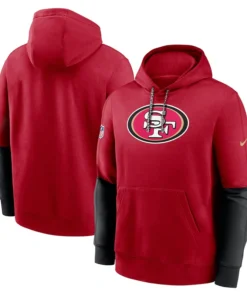 San Francisco 2024 Sideline Club Pullover Red Hoodie