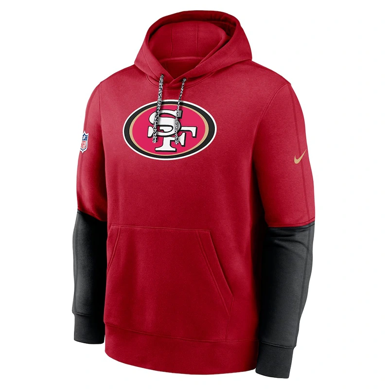 San Francisco 2024 Sideline Club Pullover Red Hoodie - Image 2