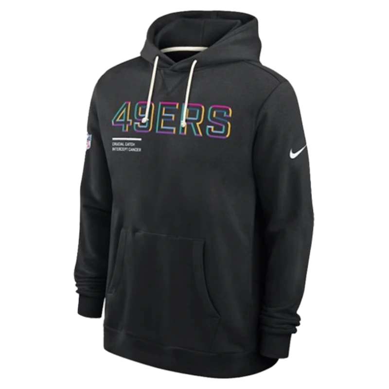 San Francisco 49ers 2025 Black Crucial Catch Hoodie - Image 2