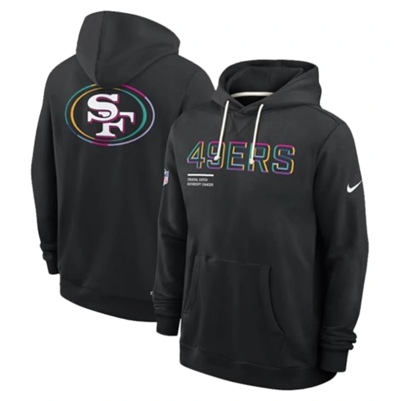 San Francisco 49ers 2025 Black Crucial Catch Hoodie