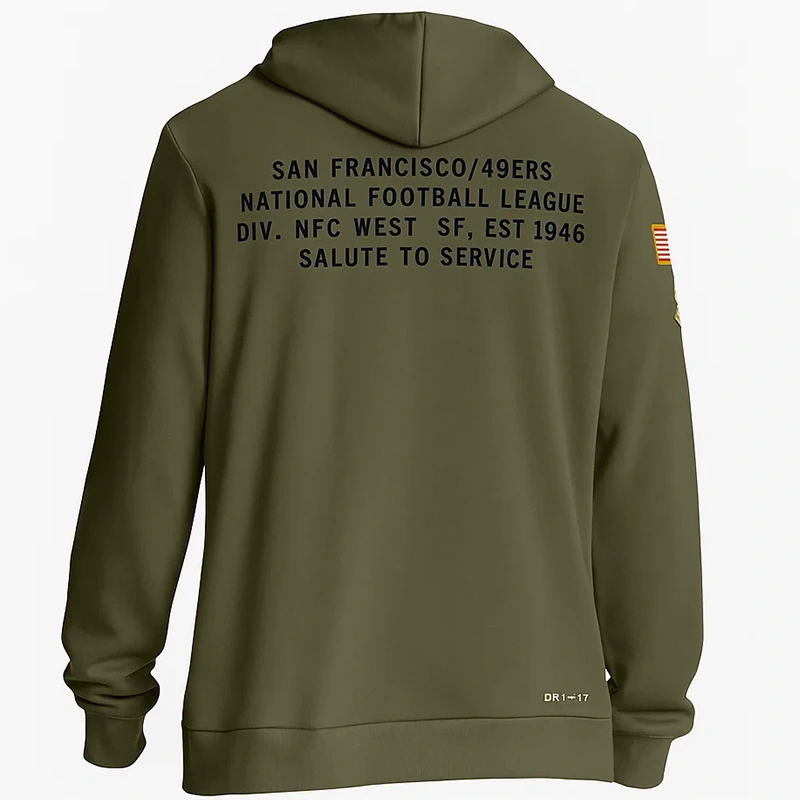 San Francisco 49ers Salute To Service Hoodie - Image 2