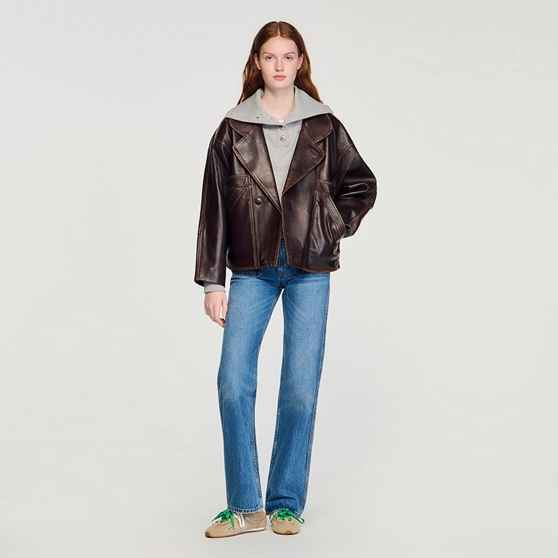 Sandro Leather Jacket - Image 4