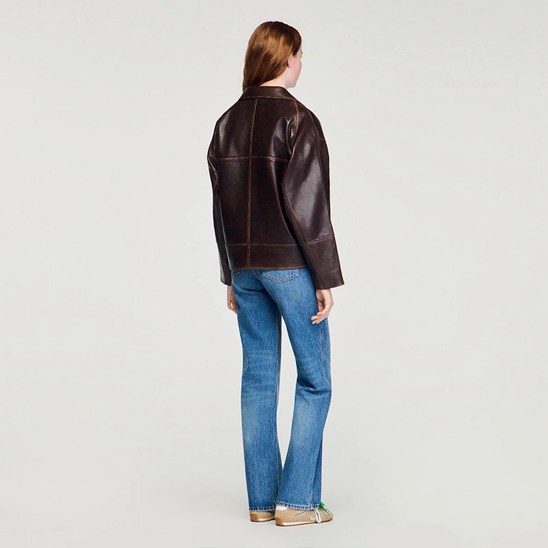 Sandro Leather Jacket - Image 5