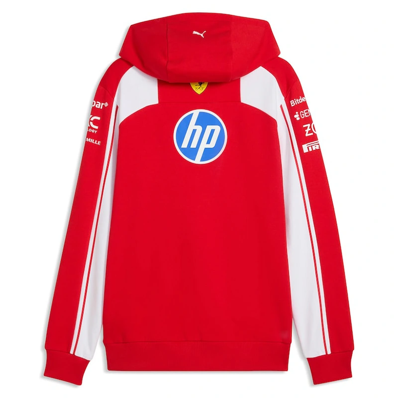 Scuderia Ferrari 2026 Team Red Hooded Sweat - Image 2