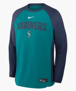 Seattle Mariners Nike Teal Pullover Sweatshirt