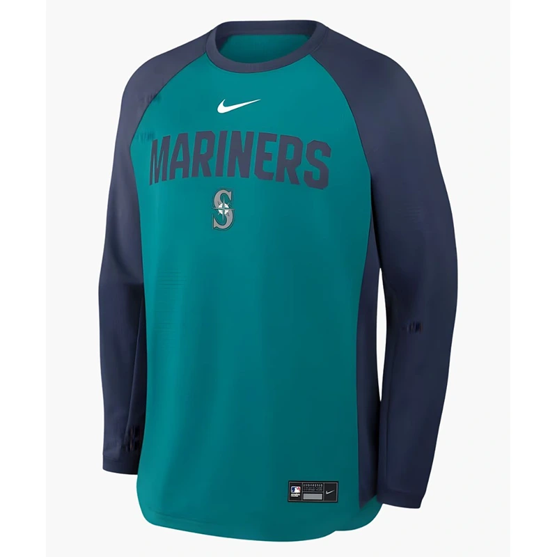 Seattle Mariners Nike Teal Pullover Sweatshirt