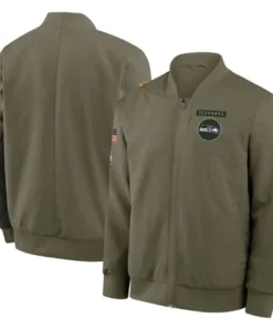 Seattle Seahawks 2025 Salute to Service Bomber Jacket