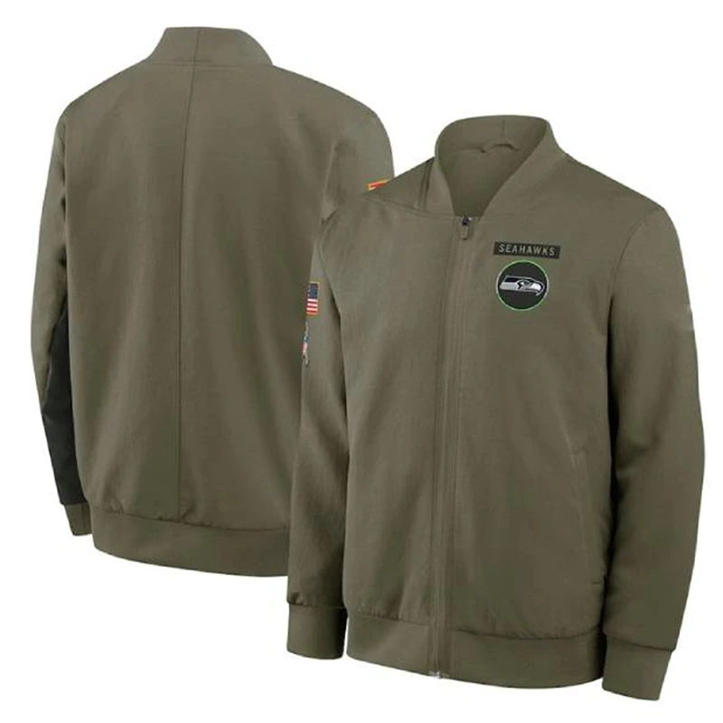 Seattle Seahawks 2025 Salute to Service Bomber Jacket