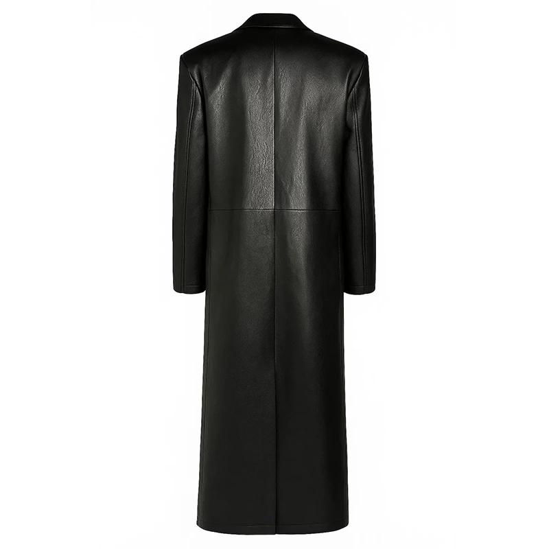 Seth Rollins Monday Night RAW Black Leather Long Coat - Image 2