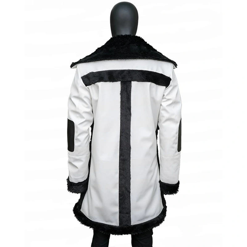 Seth Rollins RAW White Leather Coat - Image 2