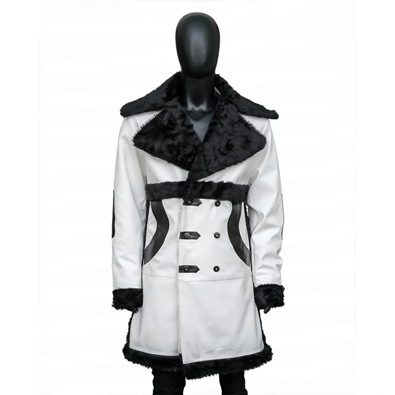 Seth Rollins RAW White Leather Coat