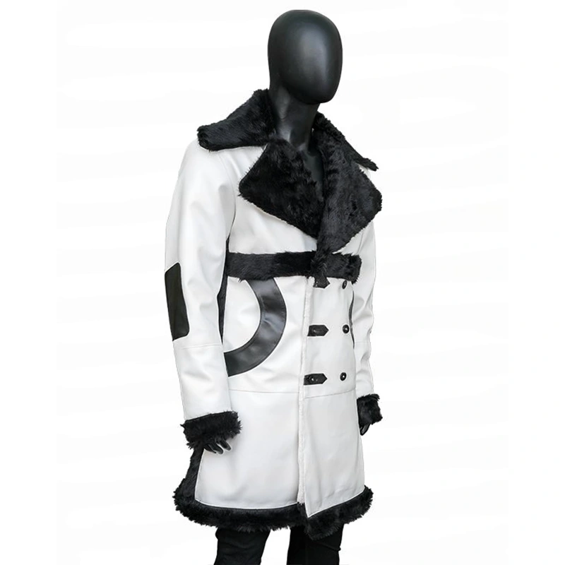 Seth Rollins RAW White Leather Coat - Image 3