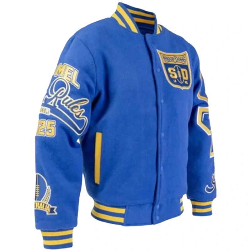 Snoop Dogg AFL Limited Edition Blue Bomber Jacket - Image 4