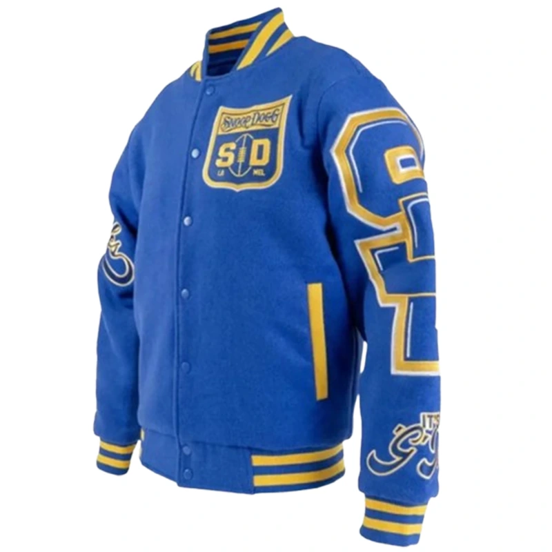 Snoop Dogg AFL Limited Edition Blue Bomber Jacket - Image 3