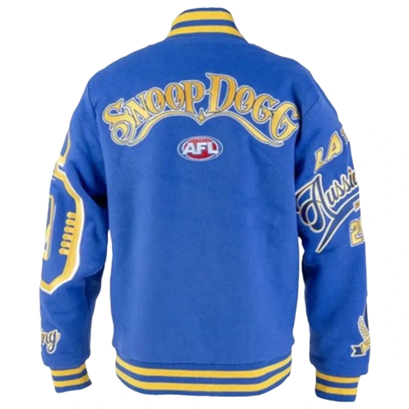 Snoop Dogg AFL Limited Edition Blue Bomber Jacket - Image 2