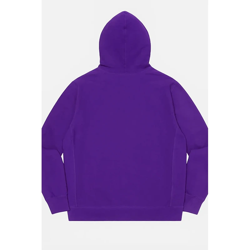 Supreme Cross Box Logo Purple Hoodie - Image 2