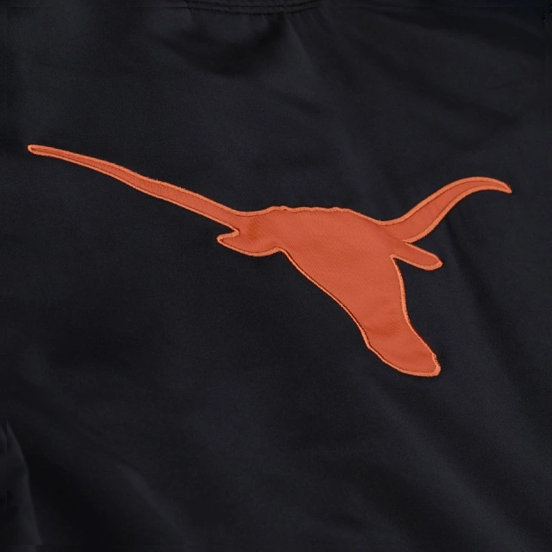 Texas Longhorns Double Clutch Lightweight Black Satin Jacket - Image 4