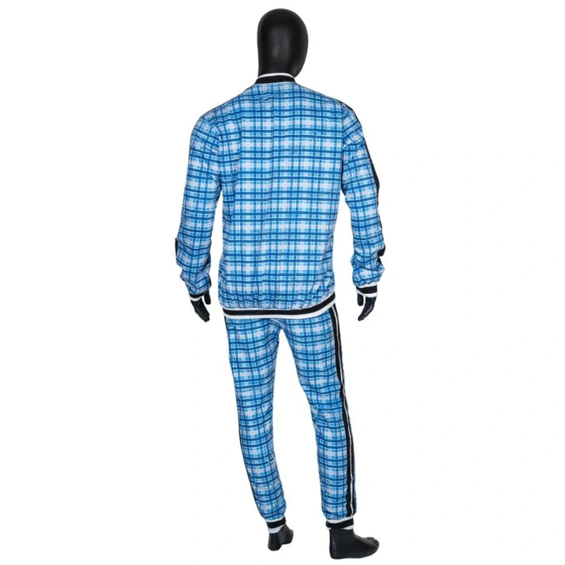 The Gentlemen Coach Blue Checkered Tracksuit - Image 2