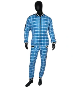 The Gentlemen Coach Blue Checkered Tracksuit