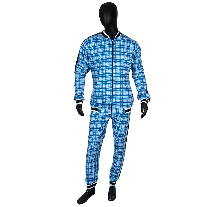 The Gentlemen Coach Blue Checkered Tracksuit