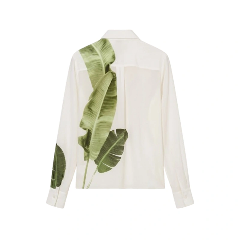 The Neighborhood S08 Tichina Arnold Leaf Print Shirt - Image 2