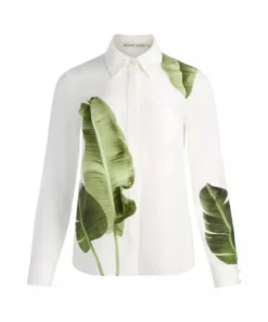 The Neighborhood S08 Tichina Arnold Leaf Print Shirt