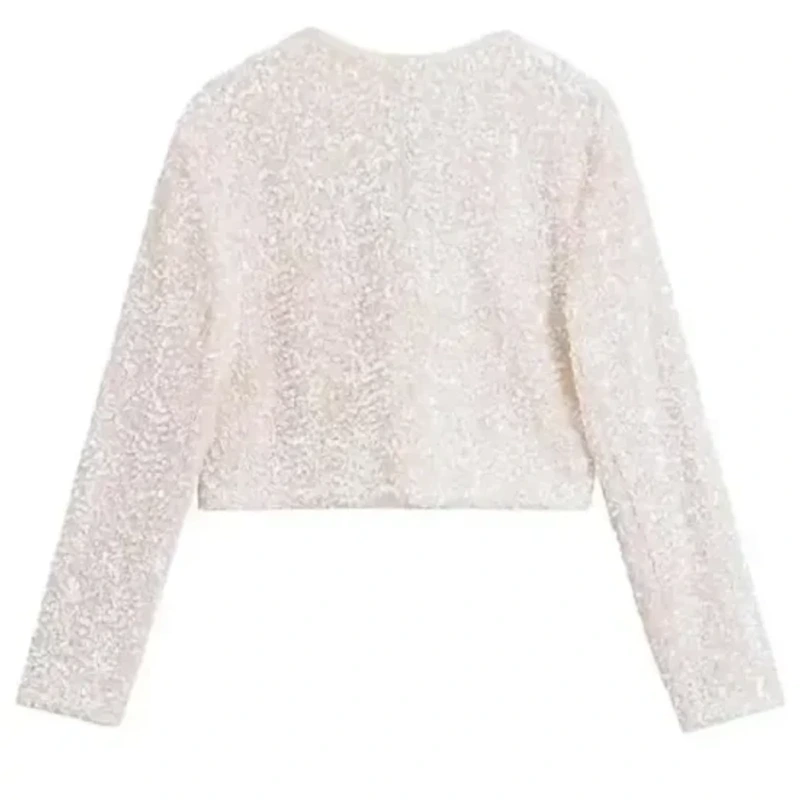 The Voice S28 Gina Mile Sequin Black Bow Jacket - Image 2