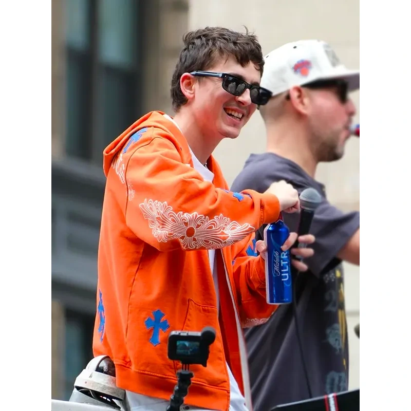 Timothée Chalamet Knicks Parade Hoodie - Image 3
