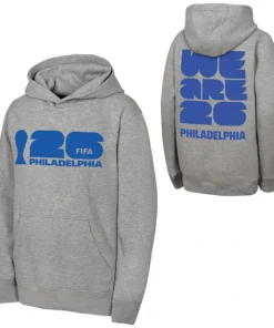 Unisex 2026 World Cup Philadelphia Grey Hoodie