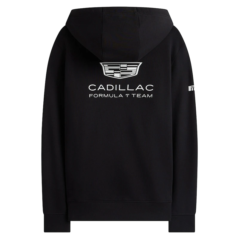 Unisex Cadillac Tommy Hilfiger Black Pullover Hoodie - Image 2