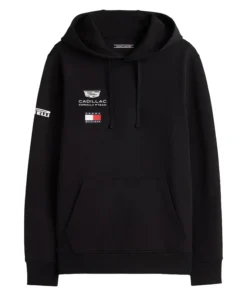Unisex Cadillac Tommy Hilfiger Black Pullover Hoodie