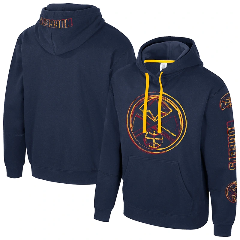 Unisex Denver Nuggets Stadium Essentials Navy Elementized Hoodie