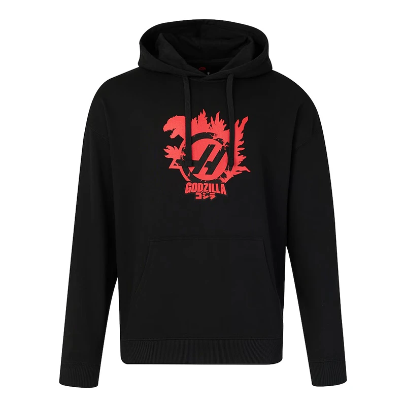 Unisex Haas X Godzilla Graphic Black Hoodie - Image 2