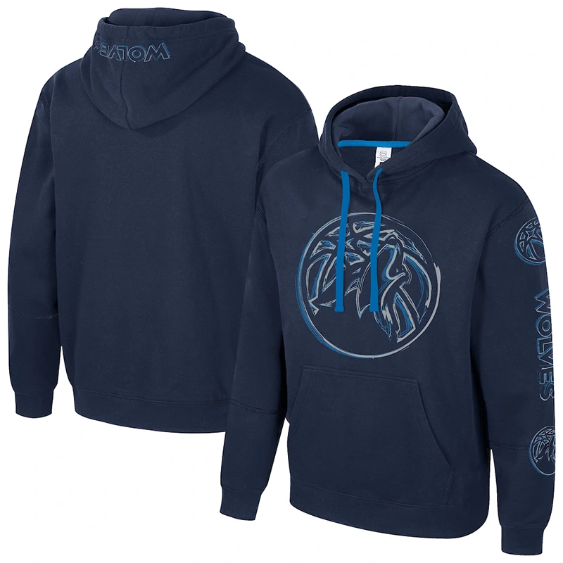 Unisex Minnesota Timberwolves Stadium Essentials Navy Elementized Hoodie