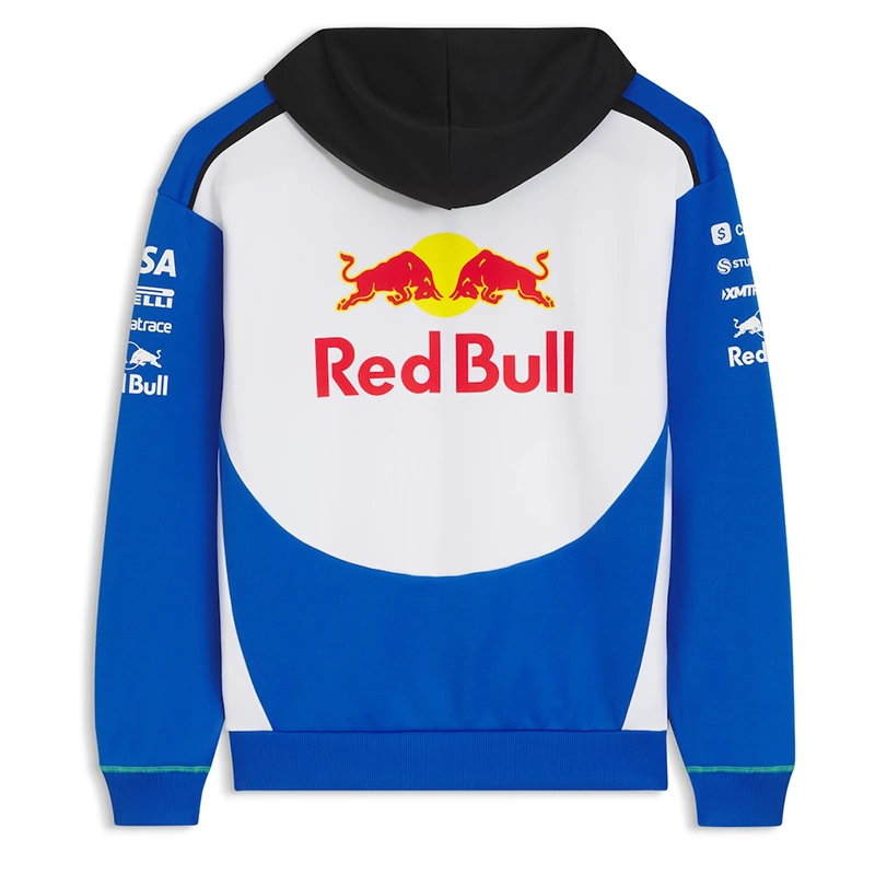 VCARB Hugo 2026 Team White & Blue Full Zip Hoodie - Image 3