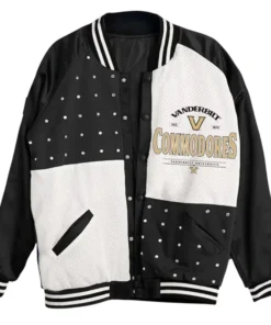 Vanderbilt Commodores Drive Varsity Rhinestone Black Jacket