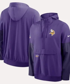 Vikings Nike Sideline Anorak Hoodie Jacket