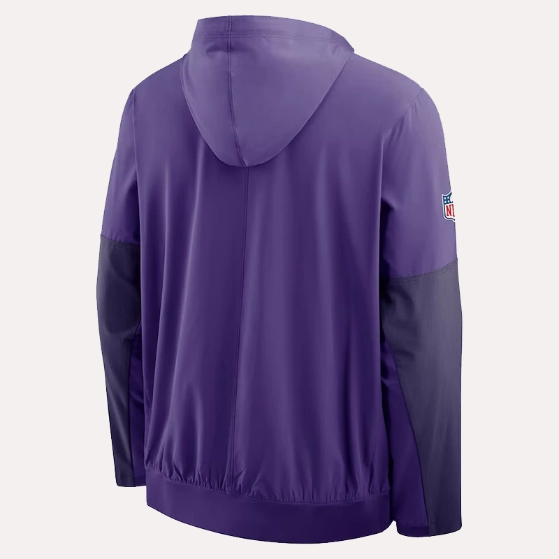 Vikings Nike Sideline Anorak Hoodie Jacket - Image 3