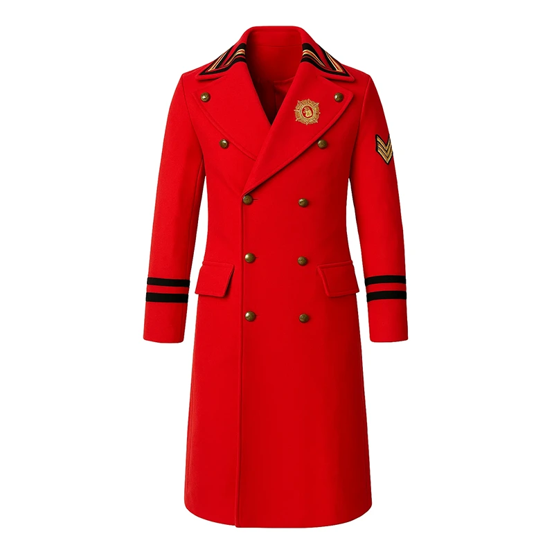 WWE Seth Rollins Wool Red Coat