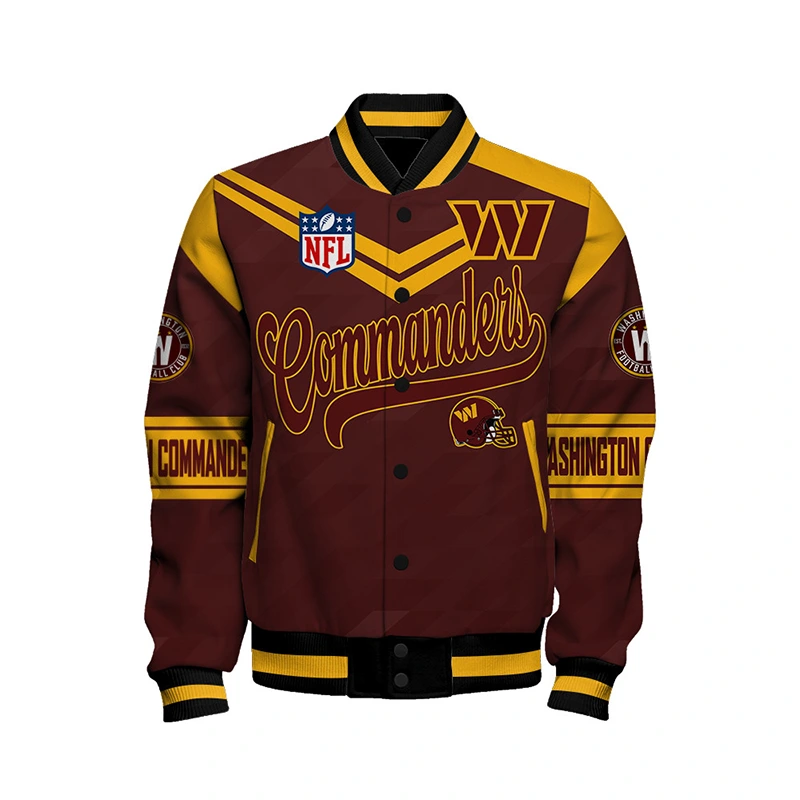 Washington Commanders American Football League Varsity Jacket - Image 2