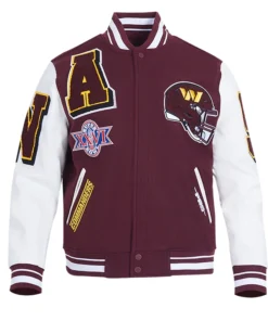 Washington Commanders Mashup Rib Varsity Jacket