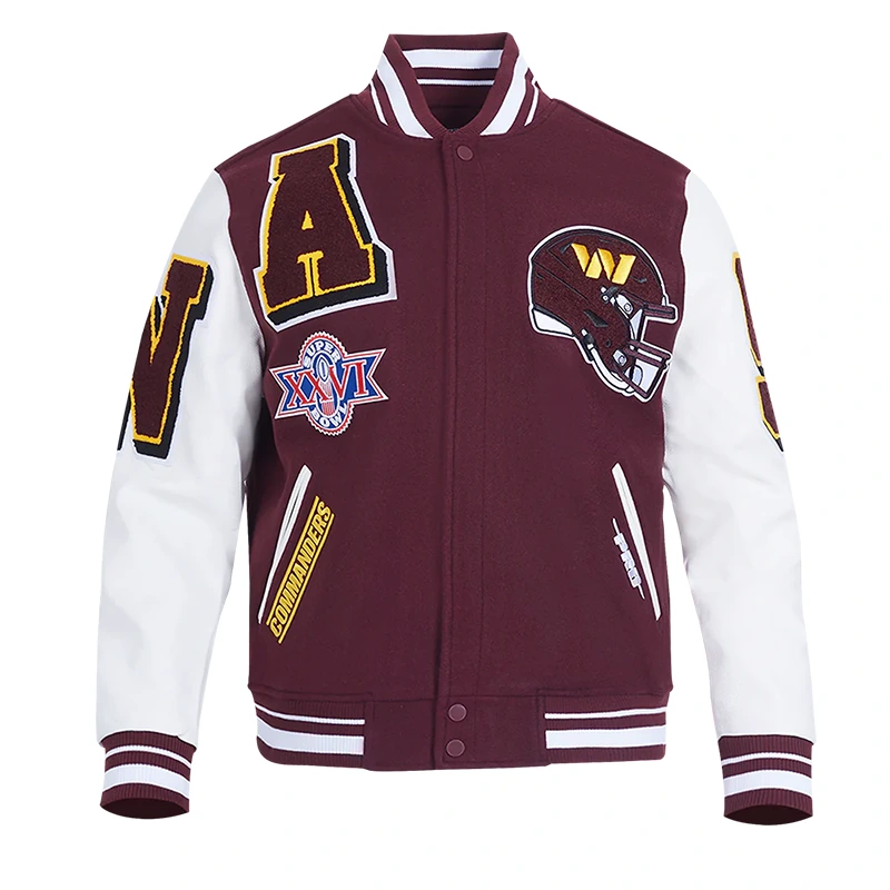 Washington Commanders Mashup Rib Varsity Jacket