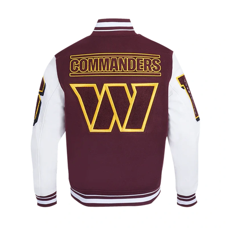 Washington Commanders Mashup Rib Varsity Jacket - Image 3