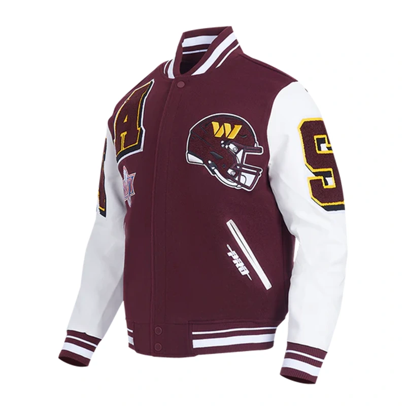 Washington Commanders Mashup Rib Varsity Jacket - Image 2