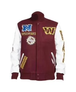 Washington Commanders Patches Varsity Jacket