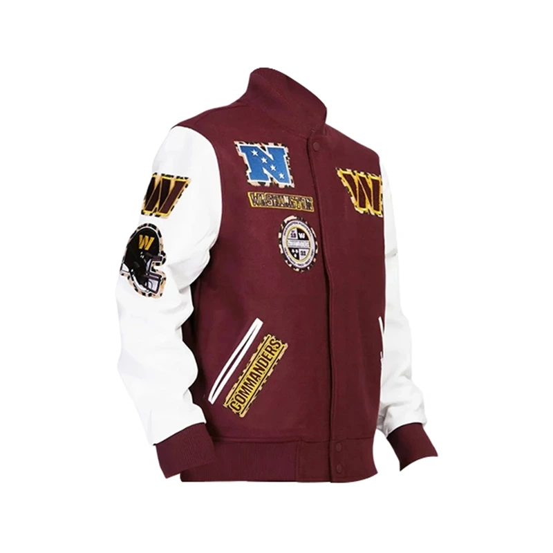 Washington Commanders Patches Varsity Jacket - Image 4