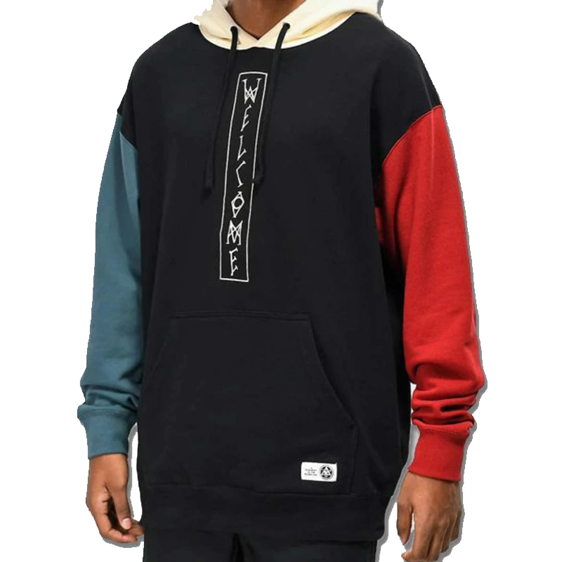 Welcome Black, Blue & Red Hoodie - Image 2
