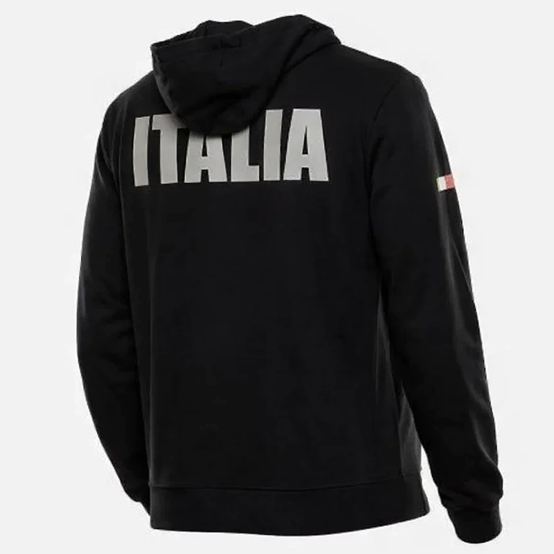 Winter Olympics 2026 Team Italy EA7 Emporio Armani Black Hoodie - Image 2